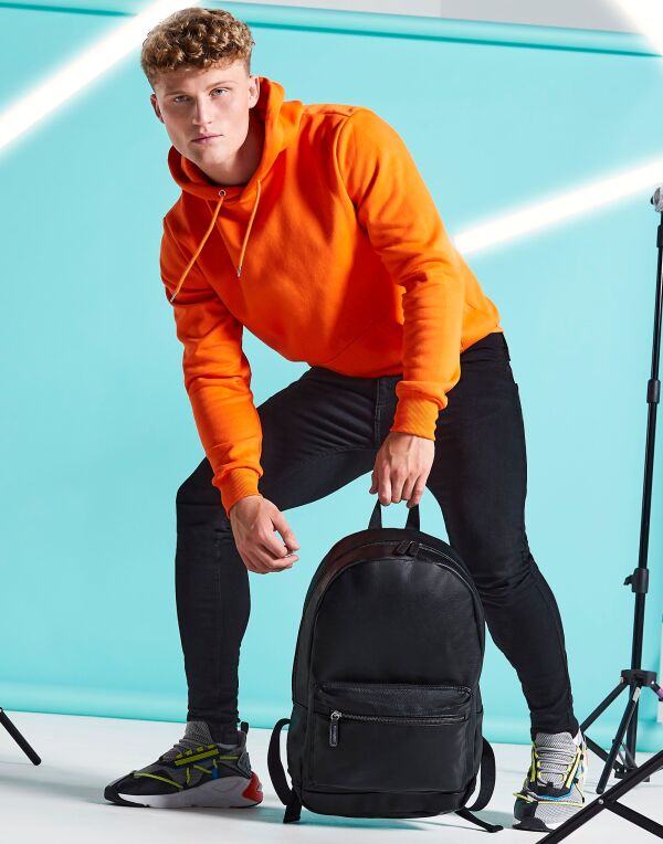 Bagbase Faux Leather Fashion Backpack