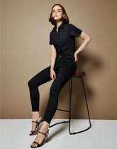 Kustom Kit Lady SS Tailored Poplin Shirt