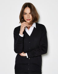 Kustom Kit Ladies V-Neck Cardigan