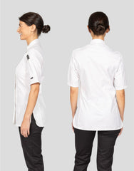 Dennys Ladies' SS Fitted Chef's Jacket