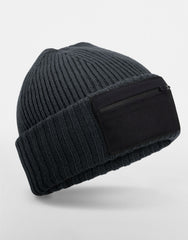 Beechfield Zip Patch Beanie