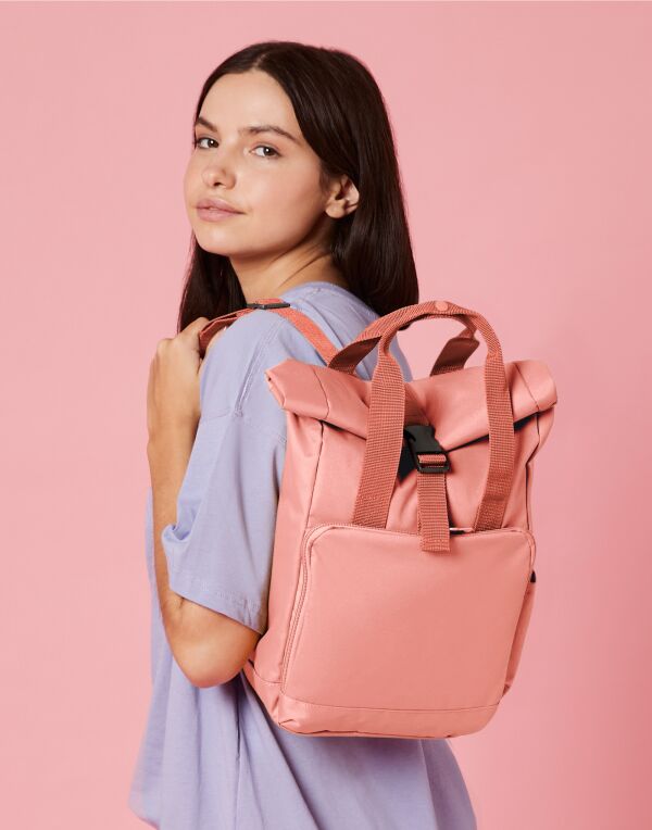 Bagbase Mini Recycled Roll Top Backpack