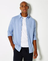Kustom Kit Mens LS Superwash Pique Shirt
