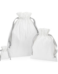 Westford Mill Cotton Bag W Ribbon Cord
