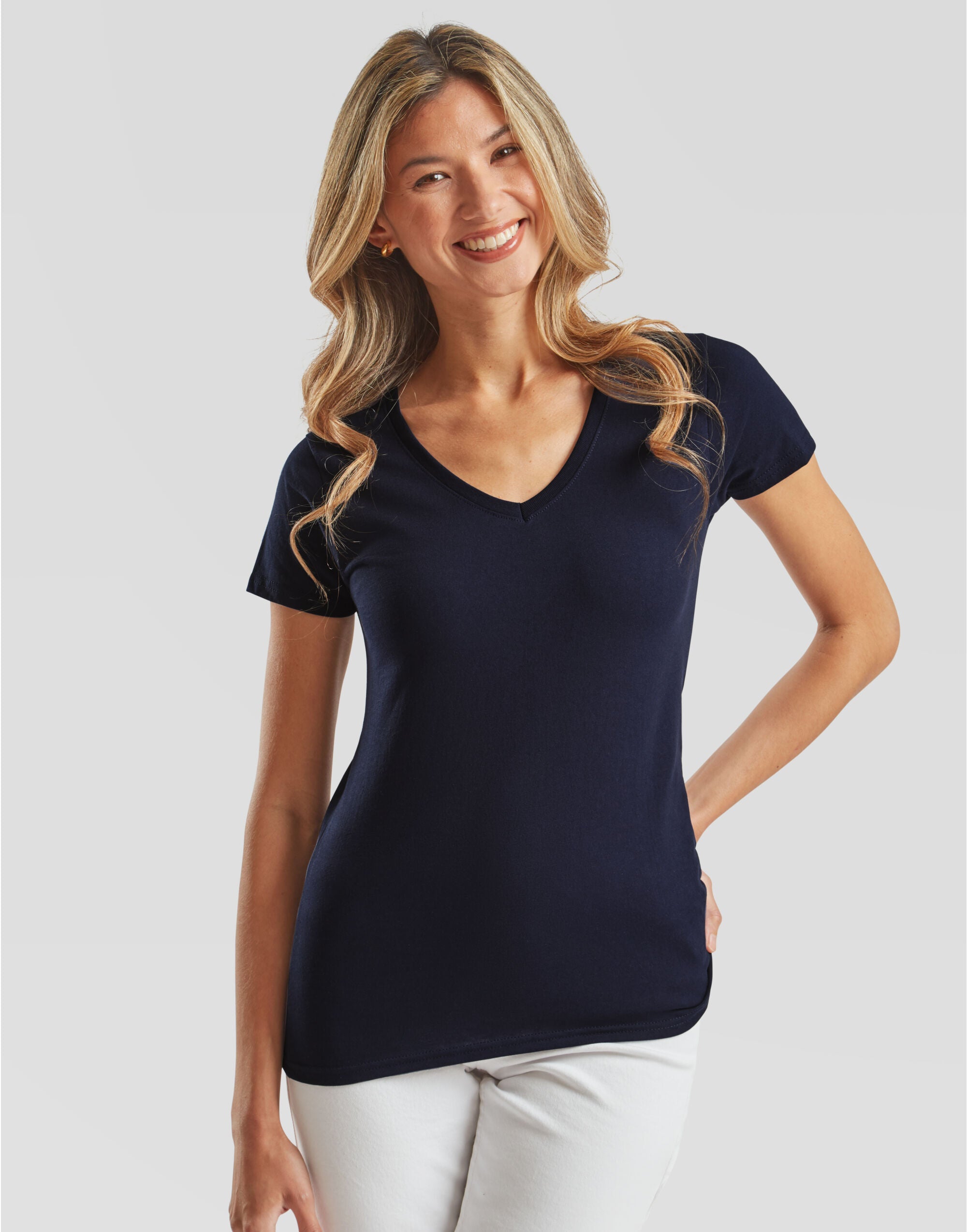 61398 FOTL Ladies Valueweight V Neck T-Shirt