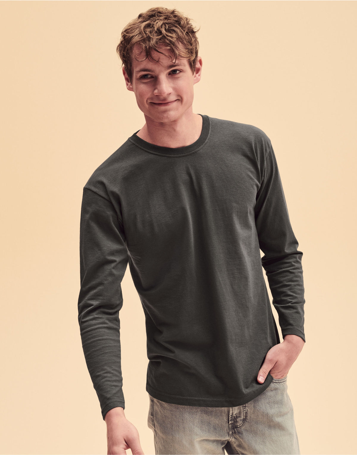 61038 FOTL Mens Valueweight Long Sleeve T-Shirt