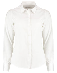 Kustom Kit Lady LS Tailored Poplin Shirt