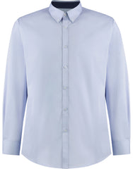 Kustom Kit Mens LS Contrast BDC Shirt
