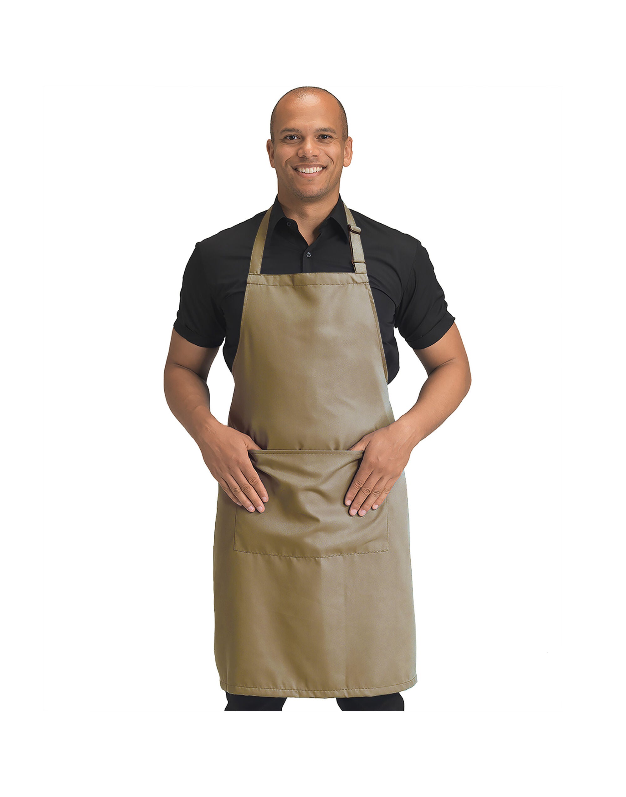 Dennys Recycled Bib Apron With Pocket