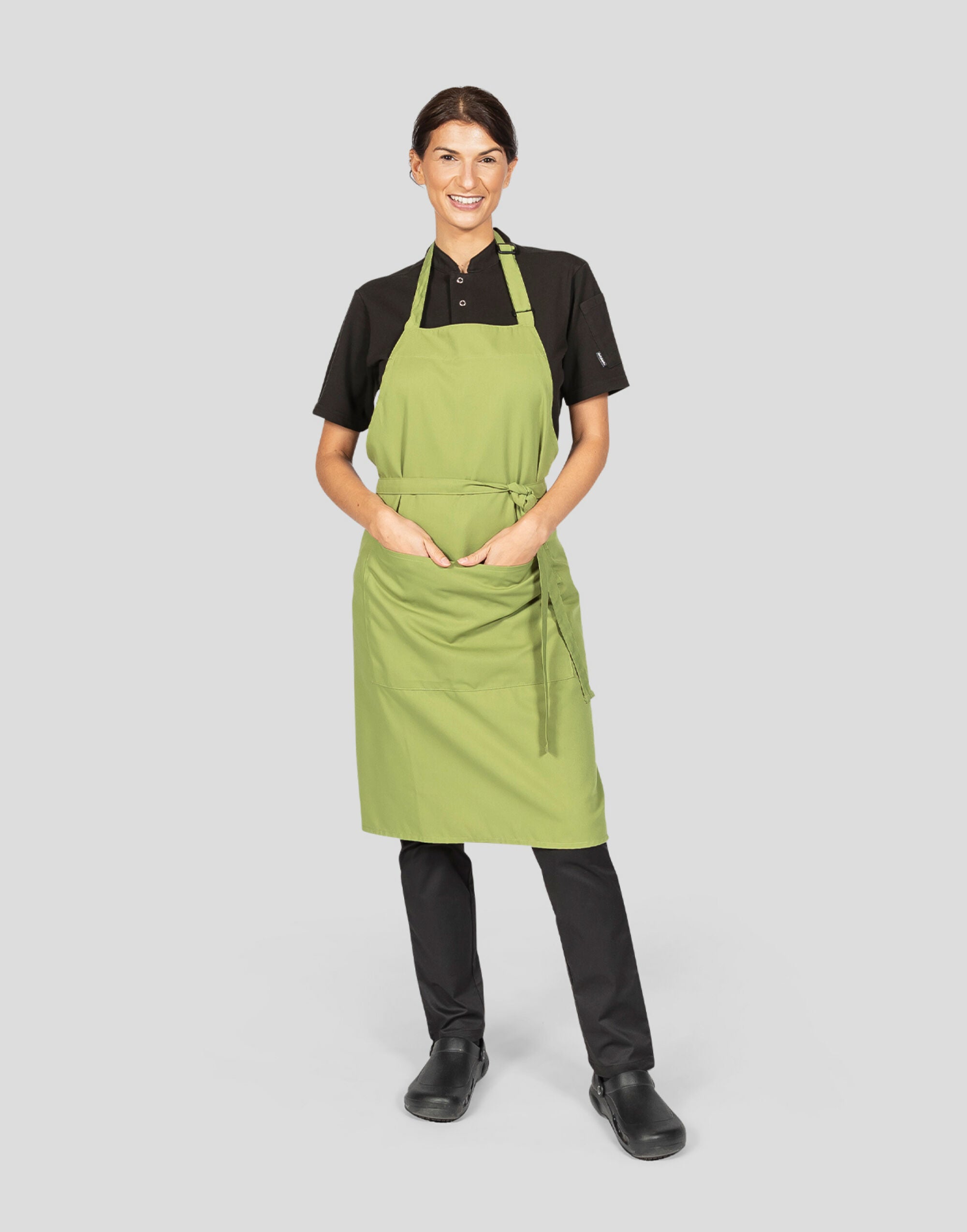 Dennys Recycled Bib Apron With Pocket