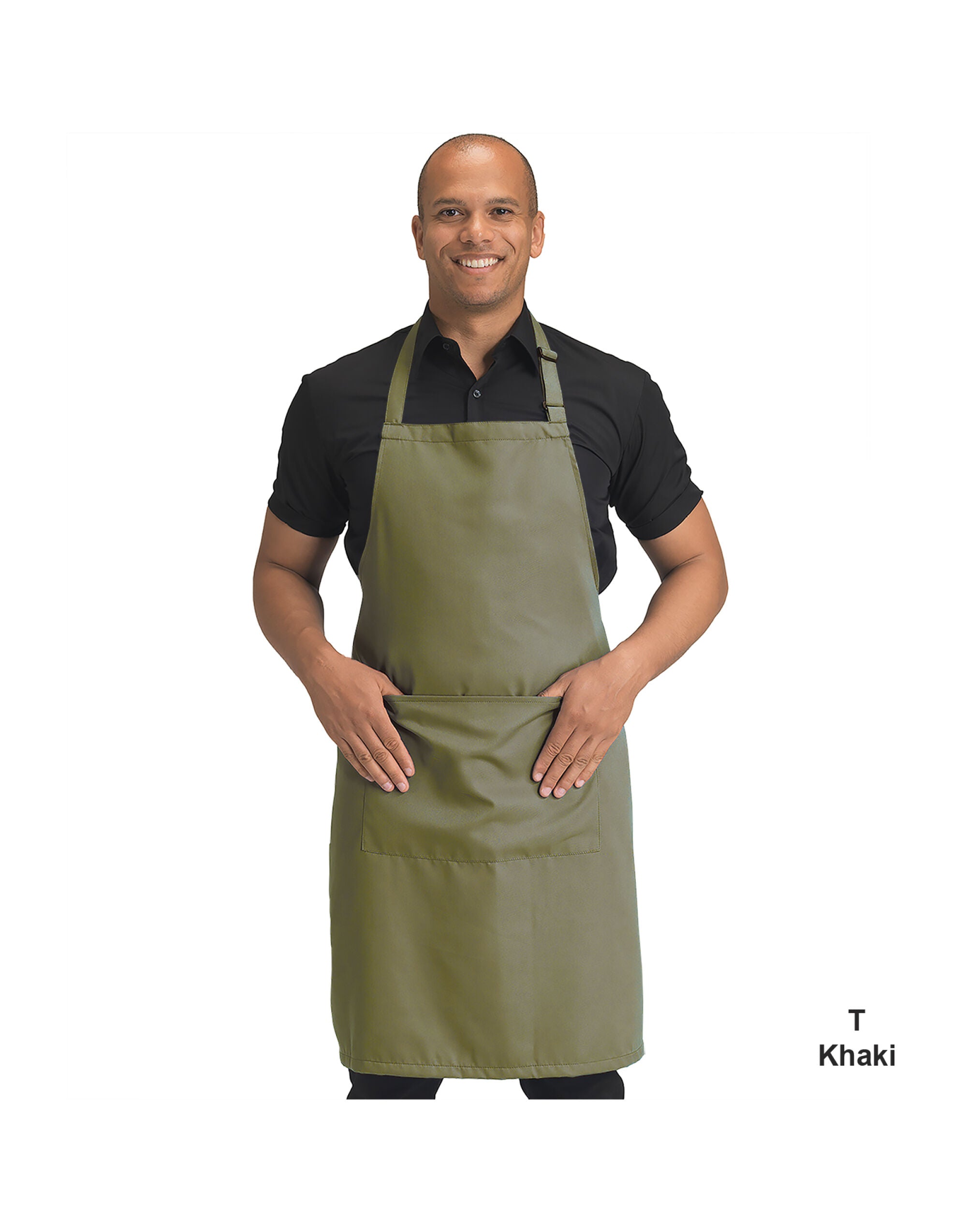 Dennys Recycled Bib Apron With Pocket