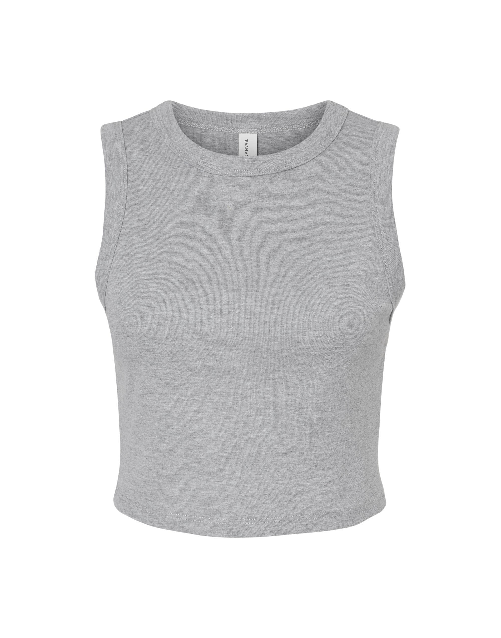 Bella Women's Micro Rib Muscle Crop Tank