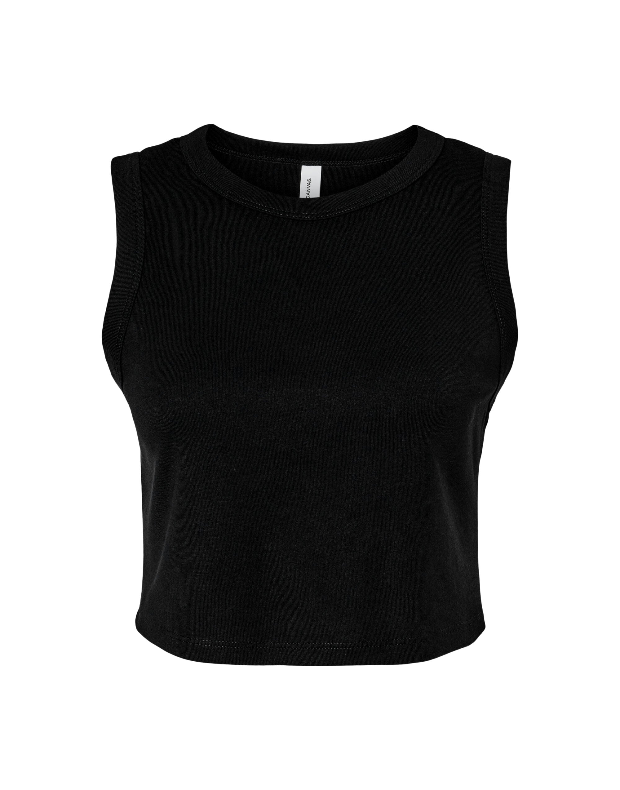 Bella Women's Micro Rib Muscle Crop Tank