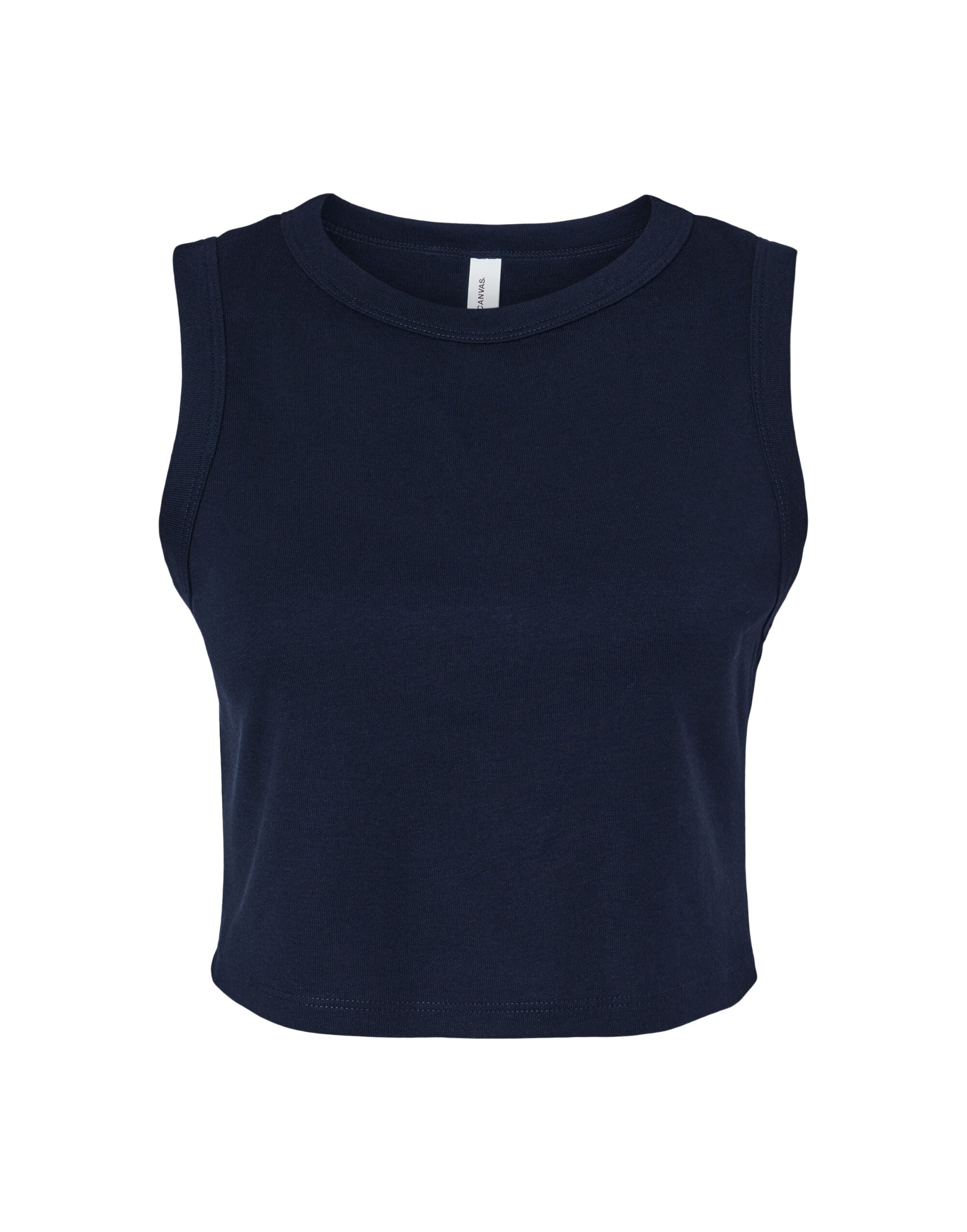 Bella Women's Micro Rib Muscle Crop Tank