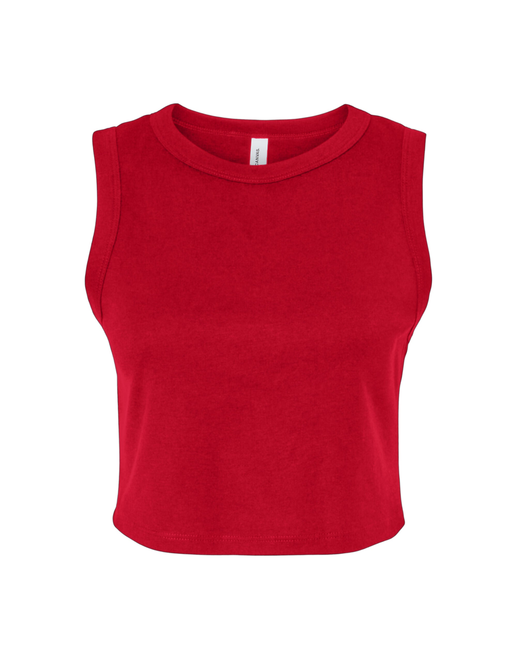 Bella Women's Micro Rib Muscle Crop Tank