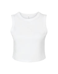 Bella Women's Micro Rib Muscle Crop Tank