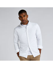 Kustom Kit Mens LS Superwash Pique Shirt