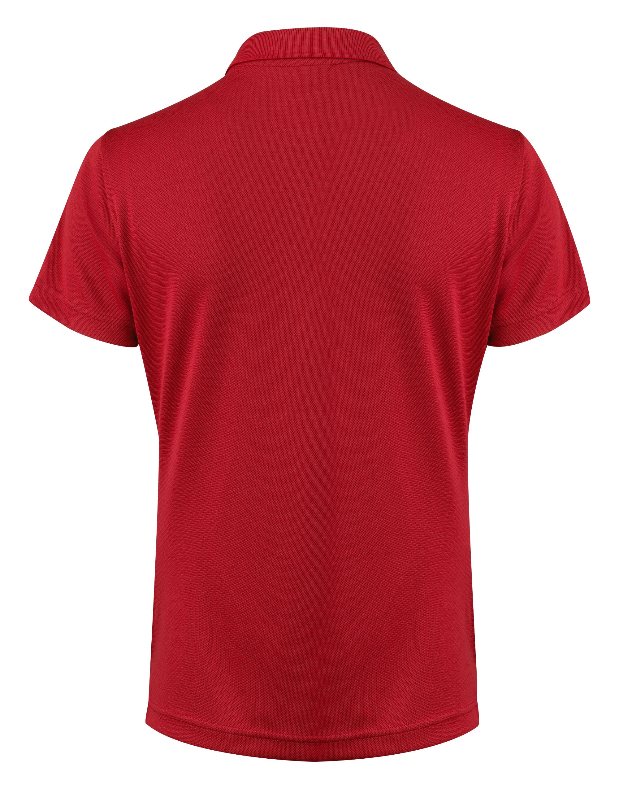 Printer Red Ladies Smash Polo Shirt