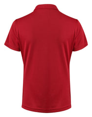 Printer Red Ladies Smash Polo Shirt