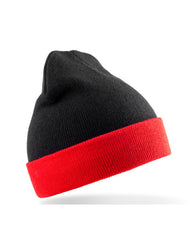 Result Recycled Black Compass Beanie