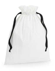 Westford Mill Cotton Bag W Ribbon Cord