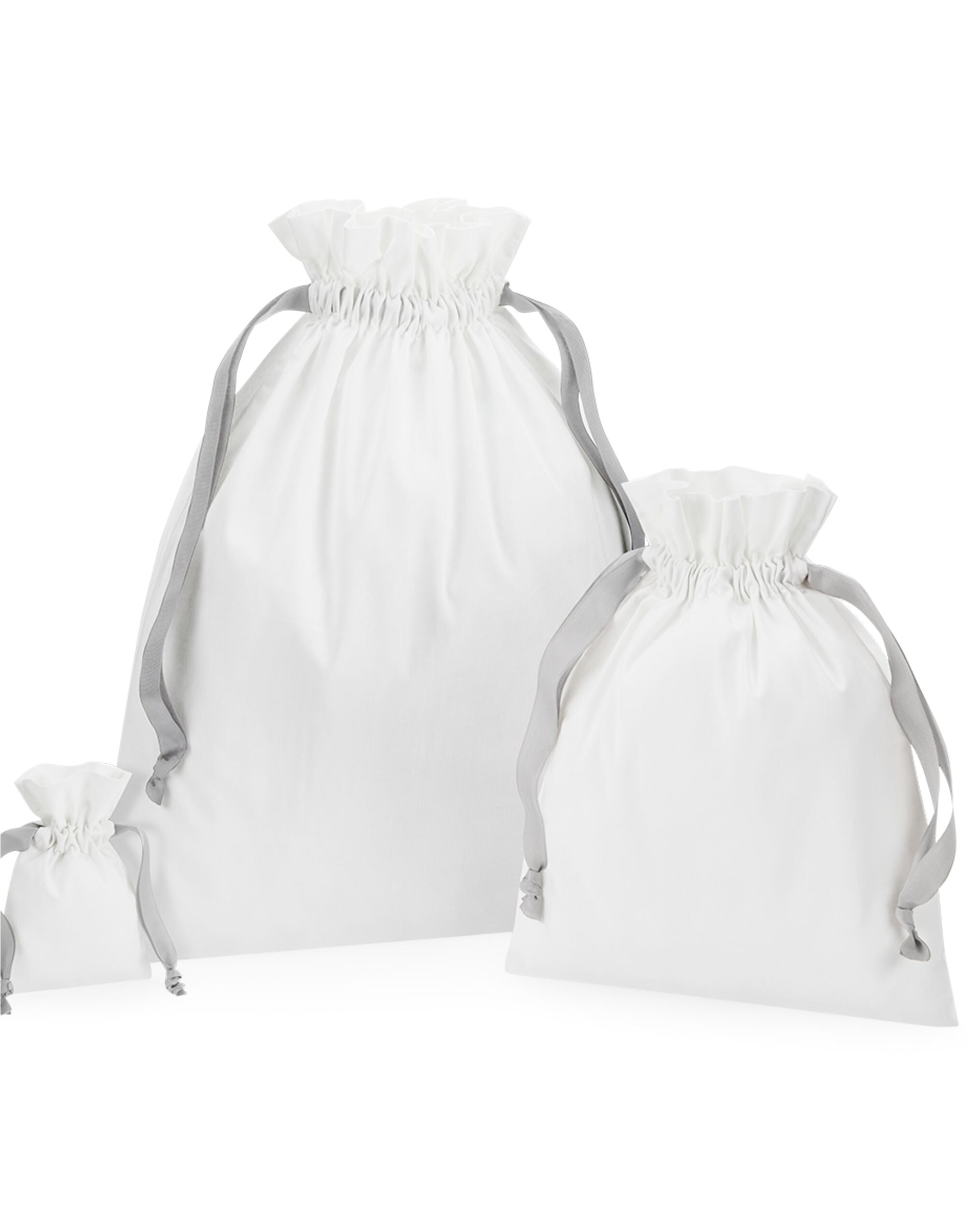Westford Mill Cotton Bag W Ribbon Cord