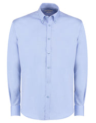 Kustom Kit Men LS Slim Oxford Twil Shirt