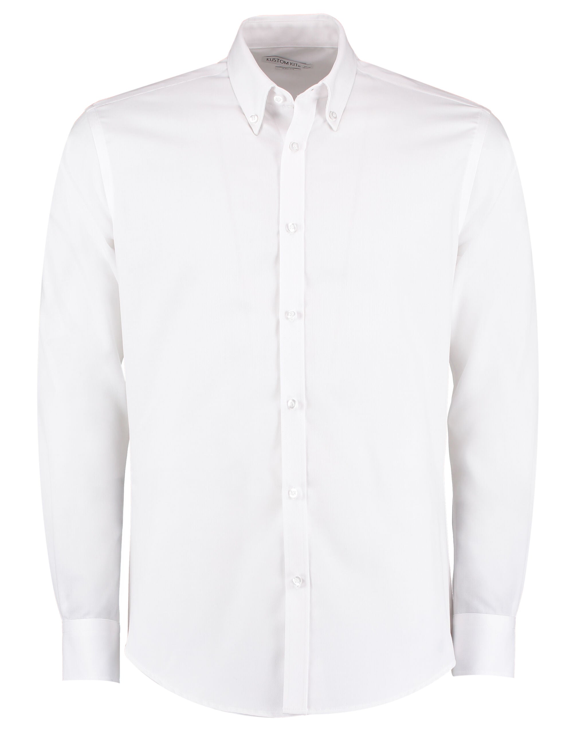 Kustom Kit Men LS Slim Oxford Twil Shirt