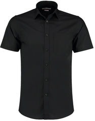 Kustom Kit Mens SS Tailored Poplin Shirt