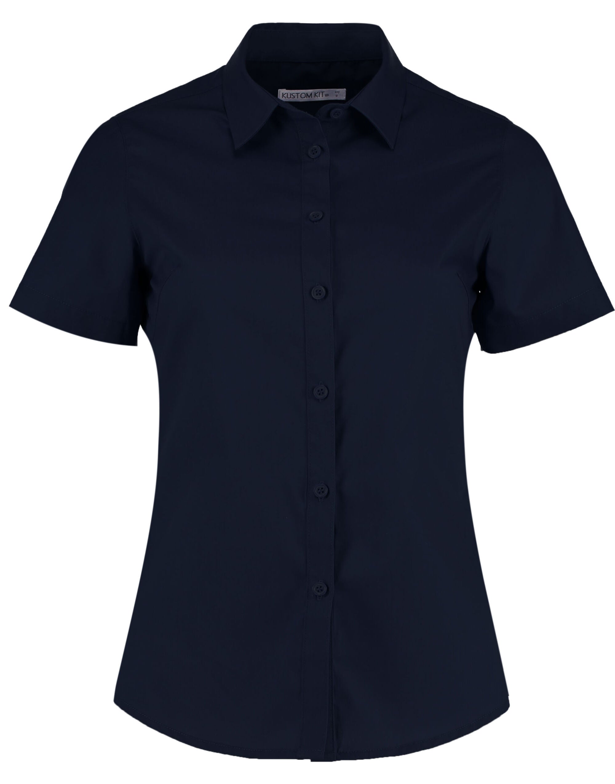 Kustom Kit Lady SS Tailored Poplin Shirt