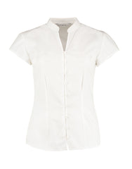 Kustom Kit Ladies Mandarin Collar Blouse